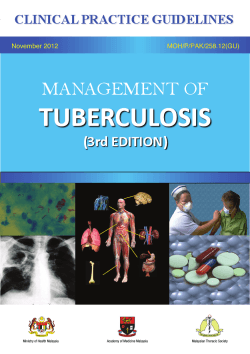 November 2012 MOH/P/PAK/258.12(GU) Management of Tuberculosis (Third Edition) i