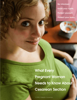 What Every Pregnant Woman Needs to Know About Cesarean Section