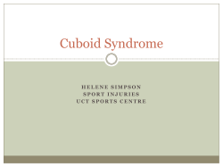 Cuboid Syndrome