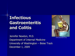 Infectious Gastroenteritis and Colitis