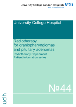 №44 University College Hospital Radiotherapy for craniopharyngiomas
