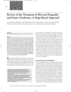 Review of the Treatment of Mycosis Fungoides