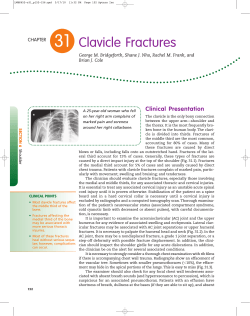 31 Clavicle Fractures Clinical Presentation CHAPTER