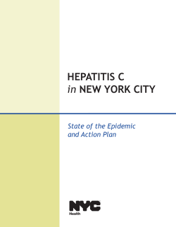 HEPATITIS C in State of the Epidemic and Action Plan
