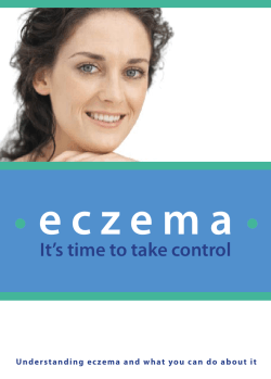 e c z e m a It’s time to take control www.eczemacanada.ca