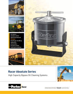 Racor Absolute Series High Capacity Bypass Oil Cleaning Systems