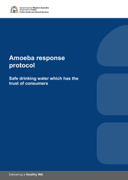 Amoeba response protocol Safe drinking water which has the trust of consumers