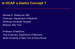 Is HCAP a Useful Concept ?