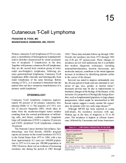 15 Cutaneous T-Cell Lymphoma