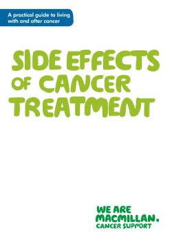 side effects treatment cancer of