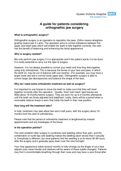 A guide for patients considering orthognathic jaw surgery
