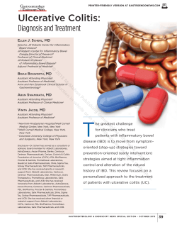 Ulcerative Colitis: Diagnosis and Treatment