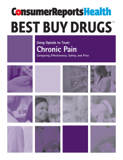 Chronic Pain Using Opioids to Treat: Comparing Effectiveness, Safety, and Price