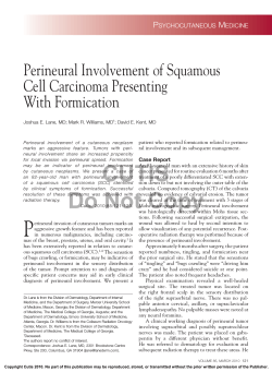 Perineural Involvement of Squamous Cell Carcinoma Presenting With Formication P