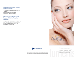 AcuScan120 Fractional Wrinkle Reduction results