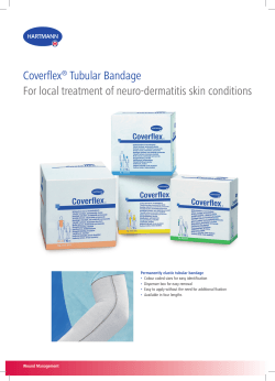 Coverflex Tubular Bandage For local treatment of neuro-dermatitis skin conditions ®