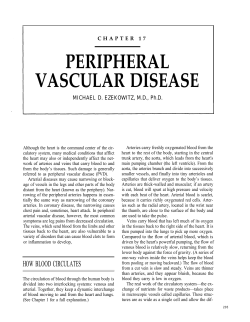 PERIPHERAL VASCULAR DISEASE MICHAEL D. EZEKOWITZ, M.D., Ph.D.