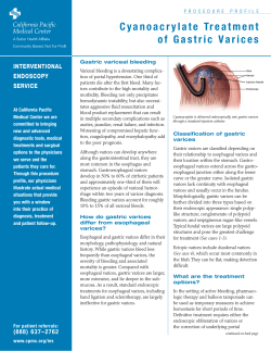 INTERVENTIONAL ENDOSCOPY Gastric variceal bleeding