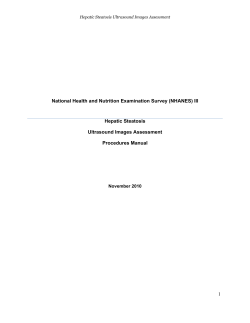 National Health and Nutrition Examination Survey (NHANES) III Hepatic Steatosis