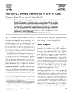 Managing Common Dermatoses in Skin of Color