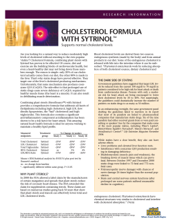 CholeSterol Formula With Sytrinol  Supports normal cholesterol levels