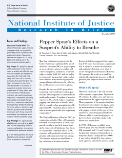 National Institute of Justice Issues and Findings