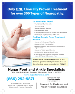 Only ONE Clinically Proven Treatment for over 300 Types of Neuropathy.