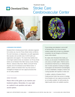 stroke care cerebrovascular center Treatment Guide