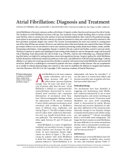 Atrial Fibrillation: Diagnosis and Treatment