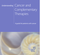 Cancer and Complementary Therapies Understanding