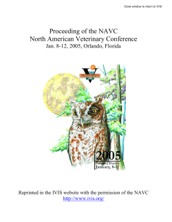 Proceeding of the NAVC North American Veterinary Conference