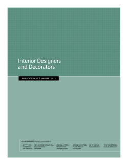Interior Designers and Decorators |