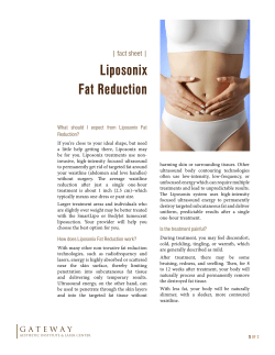 Liposonix Fat Reduction | fact sheet |