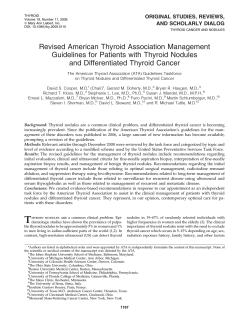 Revised American Thyroid Association Management Guidelines for Patients with Thyroid Nodules