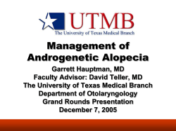 Management of Androgenetic Alopecia