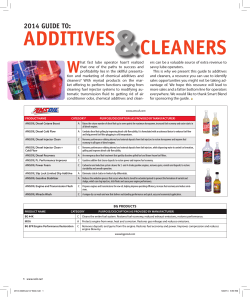 &amp; ADDITIVES CLEANERS W