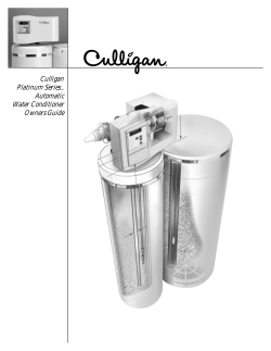 Culligan Platinum Series Automatic Water Conditioner