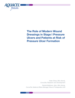 The Role of Modern Wound Dressings in Stage I Pressure