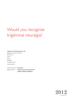 Would you recognise trigeminal neuralgia?