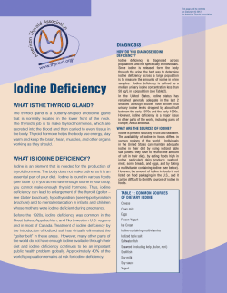 Diagnosis How Do you Diagnose ioDine Deficiency?