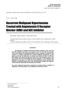 Recurrent Malignant Hypertension Treated with Angiotensin II Receptor