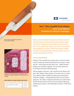 Barrx Ultra Long RFA Focal Catheter Faster Focal Ablation Treatment For Barrett’s Esophagus