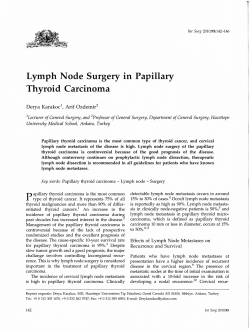 Lymph  Node  Surgery  in  Papillary \