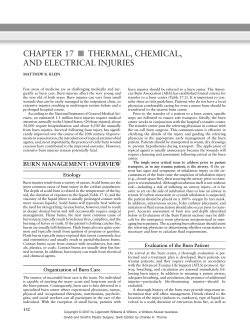 CHAPTER 17 THERMAL, CHEMICAL, AND ELECTRICAL INJURIES ■