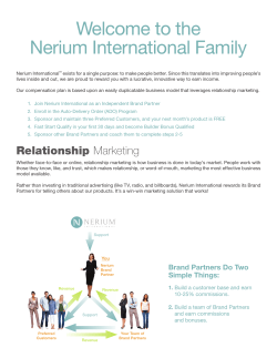 Welcome to the Nerium International Family