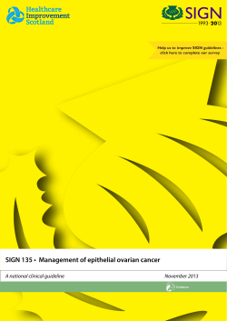 SIGN 135 •   Management of epithelial ovarian cancer