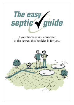 not to the sewer, this booklet is for you.