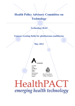   Health Policy Advisory Committee on Technology