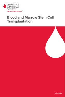 Blood and Marrow Stem Cell Transplantation 2013