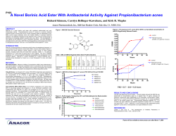 Propionibacterium acnes Richard Kimura, Carolyn Bellinger-Kawahara, and Kirk R. Maples